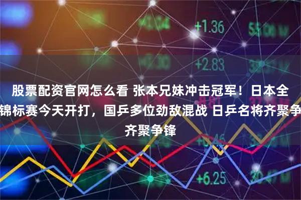 股票配资官网怎么看 张本兄妹冲击冠军！日本全国锦标赛今天开打，国乒多位劲敌混战 日乒名将齐聚争锋