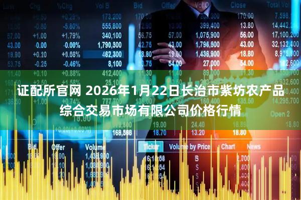 证配所官网 2026年1月22日长治市紫坊农产品综合交易市场有限公司价格行情